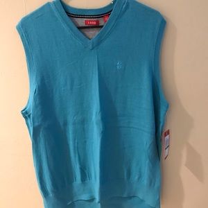 Brand New! Blue Izod sweater vest!